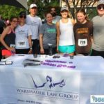 Warshauer Woodward Atkins employees after finishing the Vinings Downhill 5K Run for the Kids.